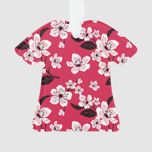 ADORNO CHERRY BLOSSOM - SAKURA (ROJO) (Anverso)