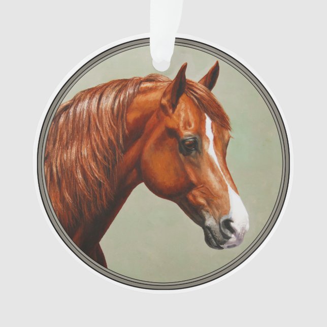 Adorno Chestnut Morgan Horse (Anverso)