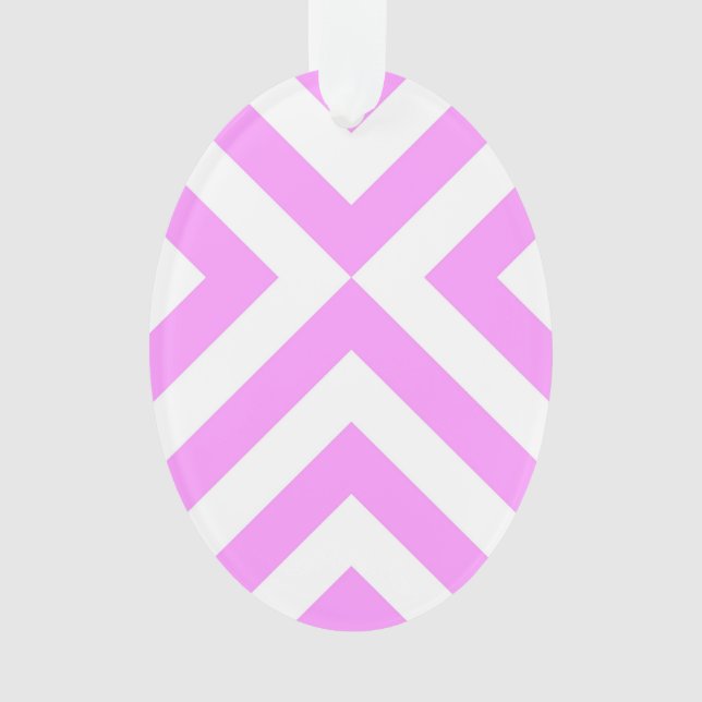 Adorno Chevrons rosados y blancos (Anverso)