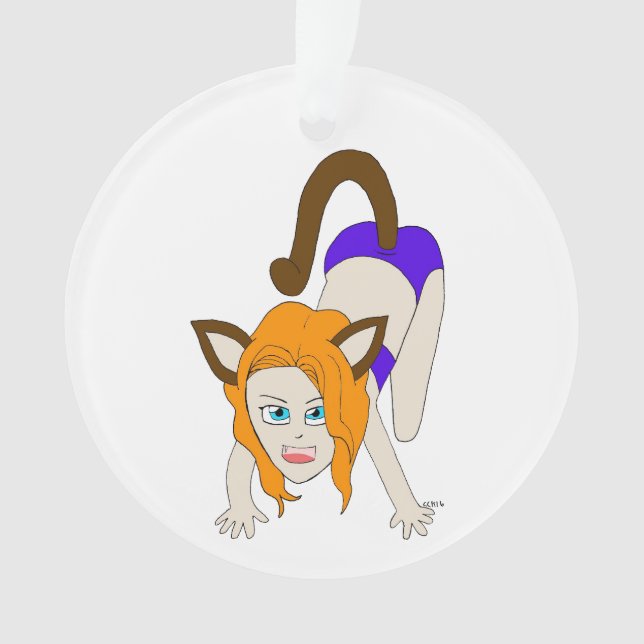 Adorno chibi catgirl (Anverso)