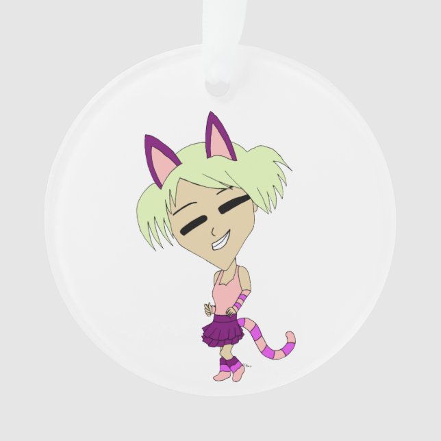 Adorno chibi catgirl (Anverso)