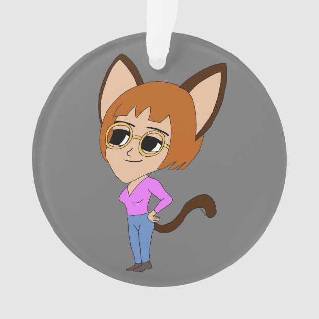 Adorno chibi catgirl (Anverso)