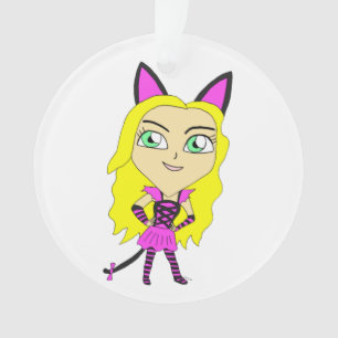 Adorno chibi catgirl