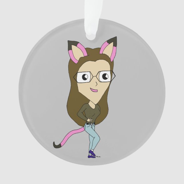 Adorno chibi catgirl (Anverso)