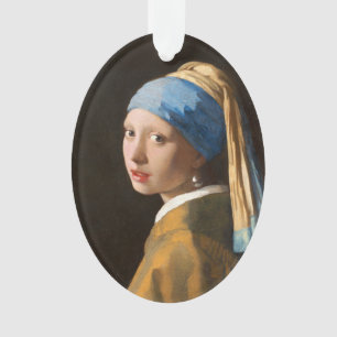 Adorno Chica con pintura de retrato de Pearl Earring
