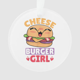 Adorno Chica de Cheeseburger, Mujeres Hamburguesas y Chee