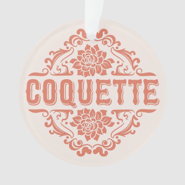 Adorno Chica estético de coqueta rosa (Anverso)