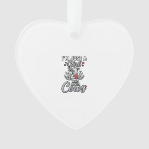 Adorno Chica Que Ama Vacas Diseño De Camiseta De Vaca Bon