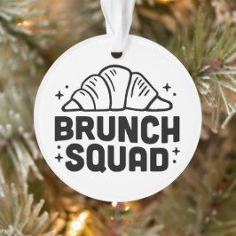 Adorno Chicas de brunch enamorados de los cruasanes