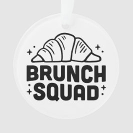 Adorno Chicas de brunch enamorados de los cruasanes