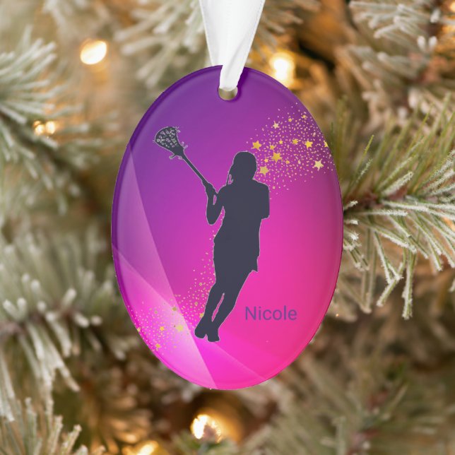 Adorno Chicas Lacrosse Ornament (Árbol)