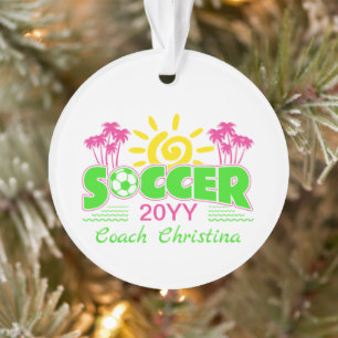 Adorno Chicas Soccer Sunshine Palm Trees