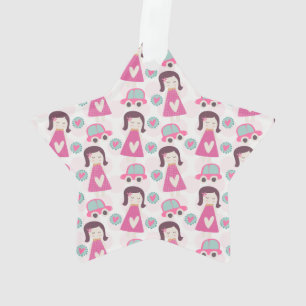 Adorno Chicas yendo a lugares