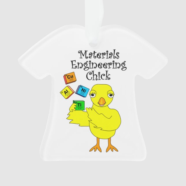 Adorno Chick de ingeniería de materiales (Anverso)