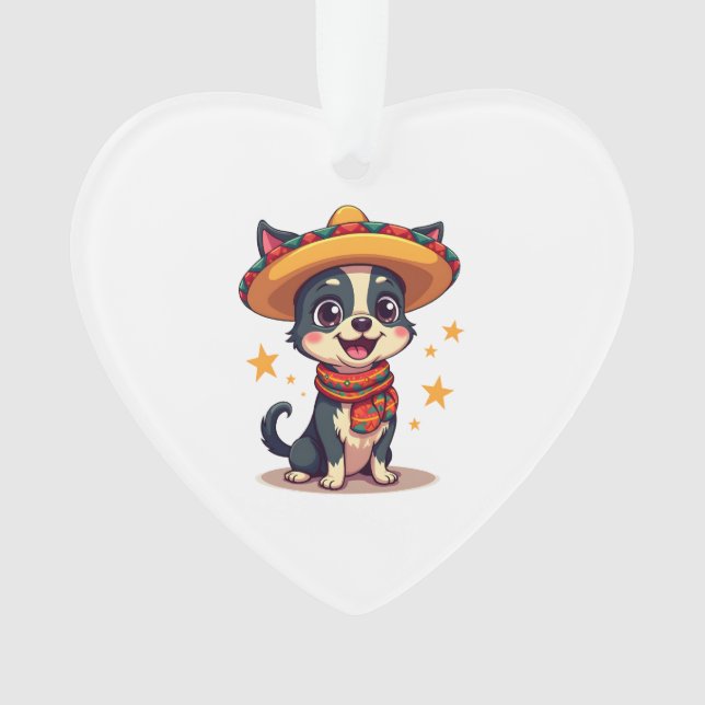 Adorno Chihuahua  Mexico  Cinco de Mayo  Funny Dog  Copy (Anverso)