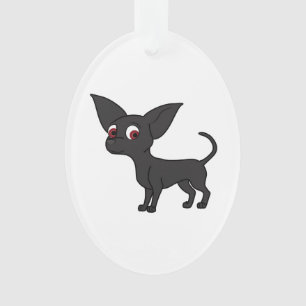 Adorno Chihuahua negra