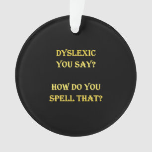Adorno Chiste divertido de ortografía disléxica