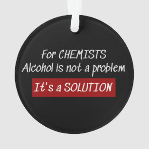 Adorno Chiste Químico de Solución Alcohólica Química Quím