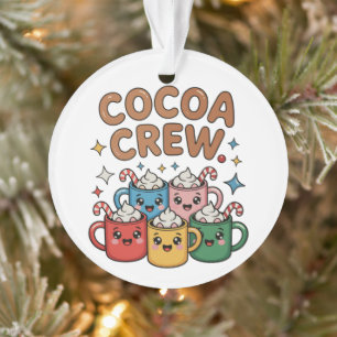 Adorno Chocolate Caliente Crew Kawaii Navidad Xmas