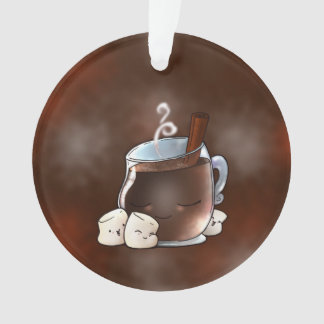 Adorno Chocolate caliente y melcochas de Kawaii