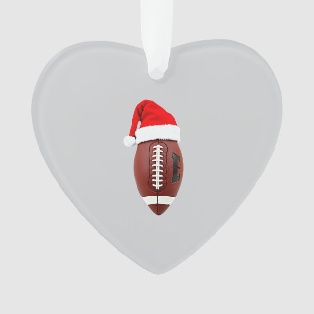 Adorno Christmas American Football Ball Santa Hat (3) (Anverso)