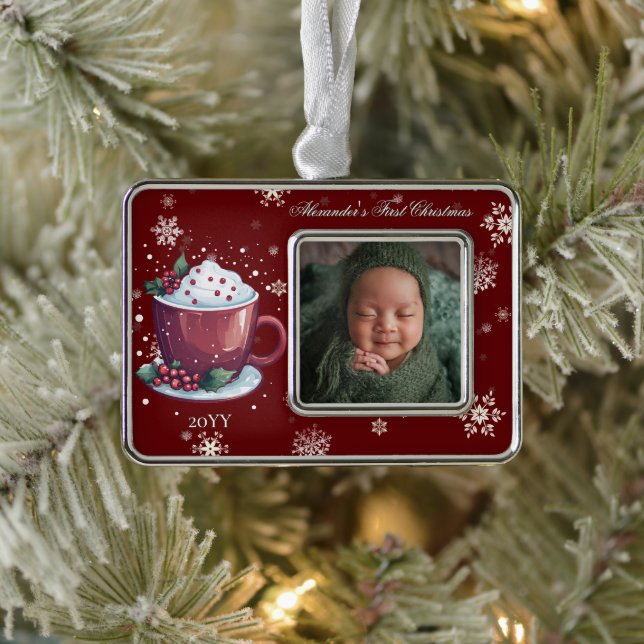 Adorno Christmas Cup of Hot Chocolate Photo | Red (Árbol)