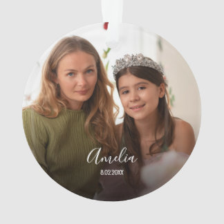 Adorno  Christmas Custom 2-photo White Script