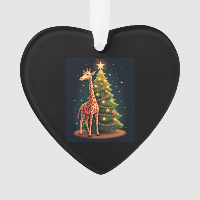 Adorno Christmas Giraffe Official Tree Topper Funny Tall  (Anverso)