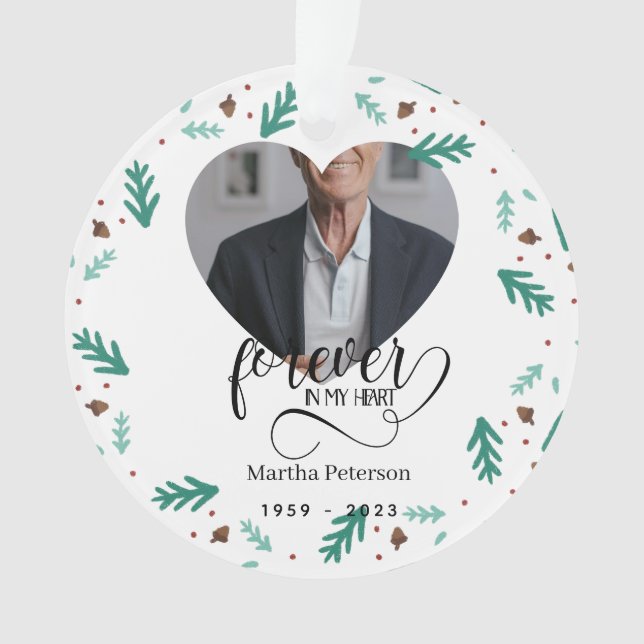 Adorno Christmas in Heaven Memorial Ornament – Personaliz (Anverso)