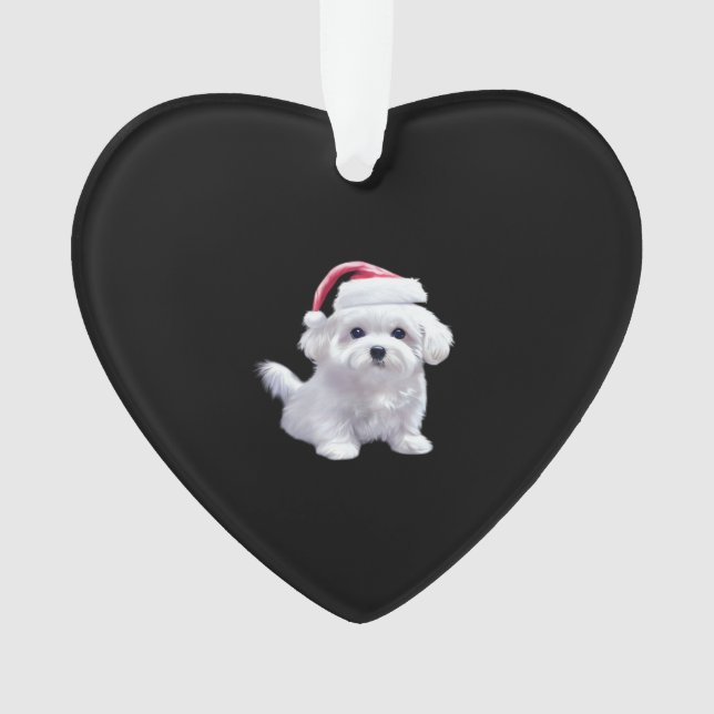 Adorno Christmas Maltese - Perfect For Animal Lovers Clas (Anverso)
