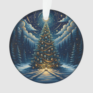 Adorno Christmas Ornament 2025 – Winter Night Tree 1