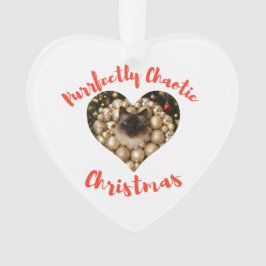 Adorno Christmas Personalized Cat Heart Photo Frame