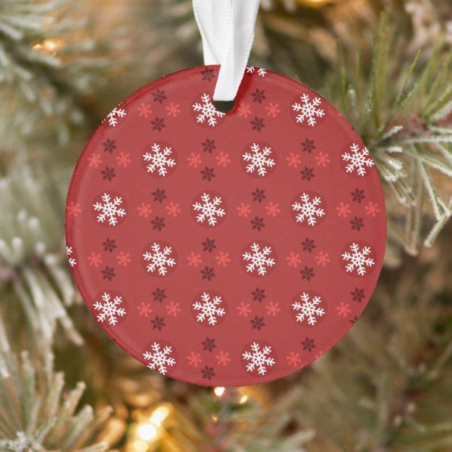Adorno Christmas Snowflake Art Pattern Ornament (Árbol)