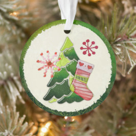 Adorno Christmas Tree and Stocking Whimsey