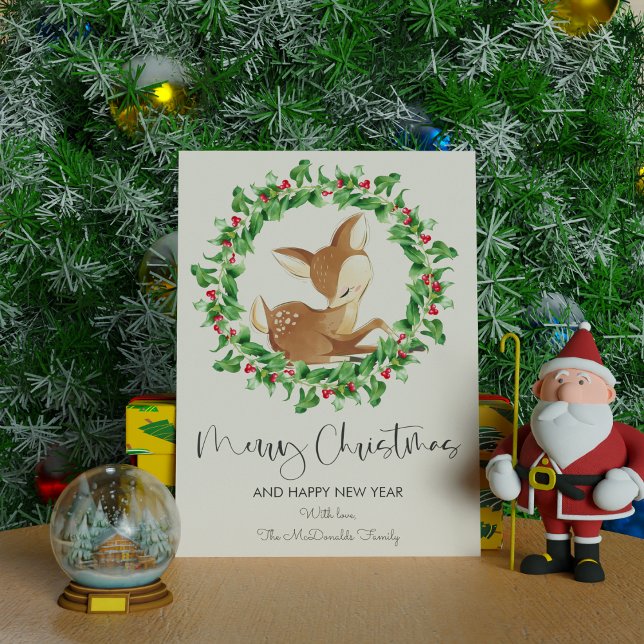 Adorno Ciervo Navideño Feliz Navidad Plano (Subido por el creador)