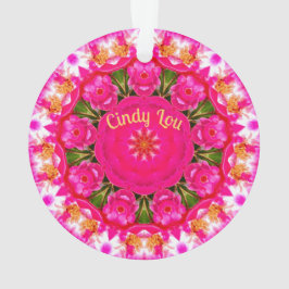 Adorno CINDY LOU ~ ROSA AMOR ~ 0rnament ~ Acrílico ~