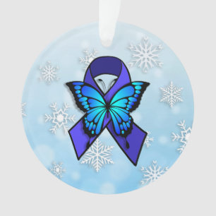 Adorno Cinta de Fatiga Crónica y Mariposa de Navidad