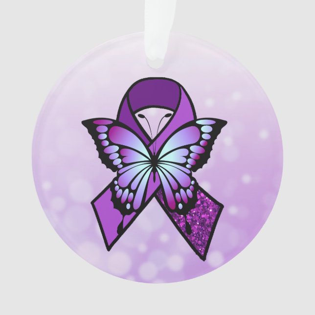Adorno Cinta de fibromialgia personalizada y mariposa (Anverso)