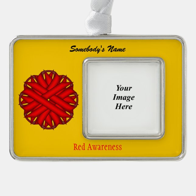 Adorno Cinta de Flor Roja Tmpl (H-O) de Kenneth Yoncich (Anverso)