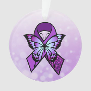 Adorno Cinta y mariposa personalizadas del Fibromyalgia