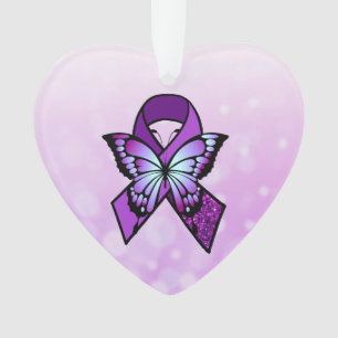 Adorno Cinta y mariposa personalizadas del Fibromyalgia