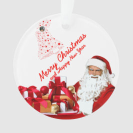 Adorno Circle Santa Ornament