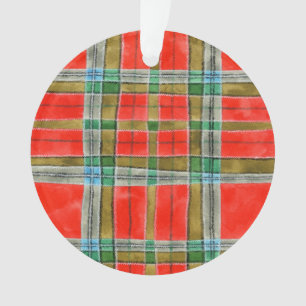 Adorno Circular de Acrílico MAC BAIN TARTAN