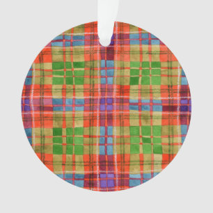 Adorno Circular de Acrílico MAC RAE TARTAN