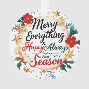 Adorno Círculo de acrílico “Merry Everything & Happy Alwa