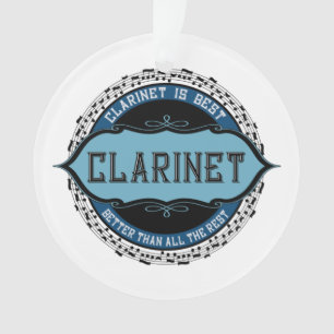 Adorno Círculo de notas de música de Clarinet