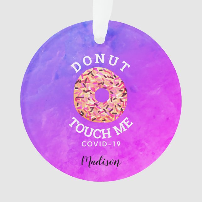 Adorno Cita de donut divertida a nivel social personaliza (Anverso)