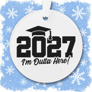 Adorno Cita de Graduación "Outta Here" Clase de Graduados