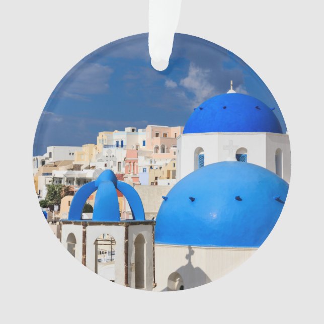Adorno Cityscape de Santorini, Grecia (Anverso)