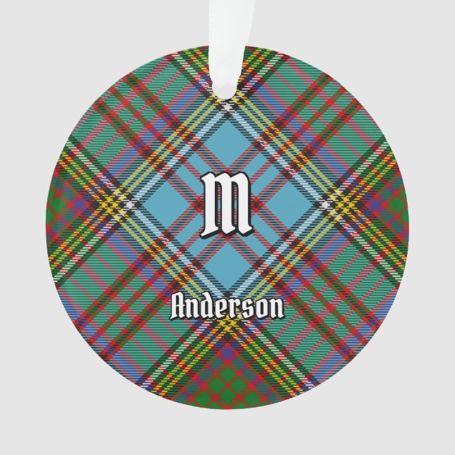 Adorno Clan Anderson Tartan Ornament (Anverso)